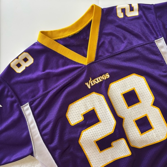 Adrian Peterson #28 Minnesota Vikings NFL Football Jersey Reebok Youth XL - Picture 2 of 16